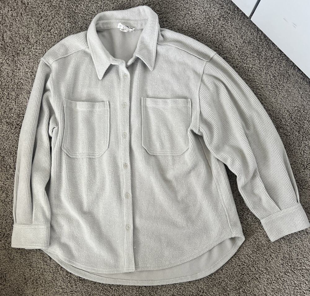 For The Republic Shacket Women’s Off White XL